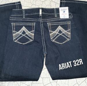 NWT Ariat riding stretch bootcut jeans 32R 9" Rise dark wash